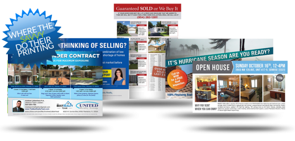 Real Estate Postcards Direct Mail Printing for Realtors